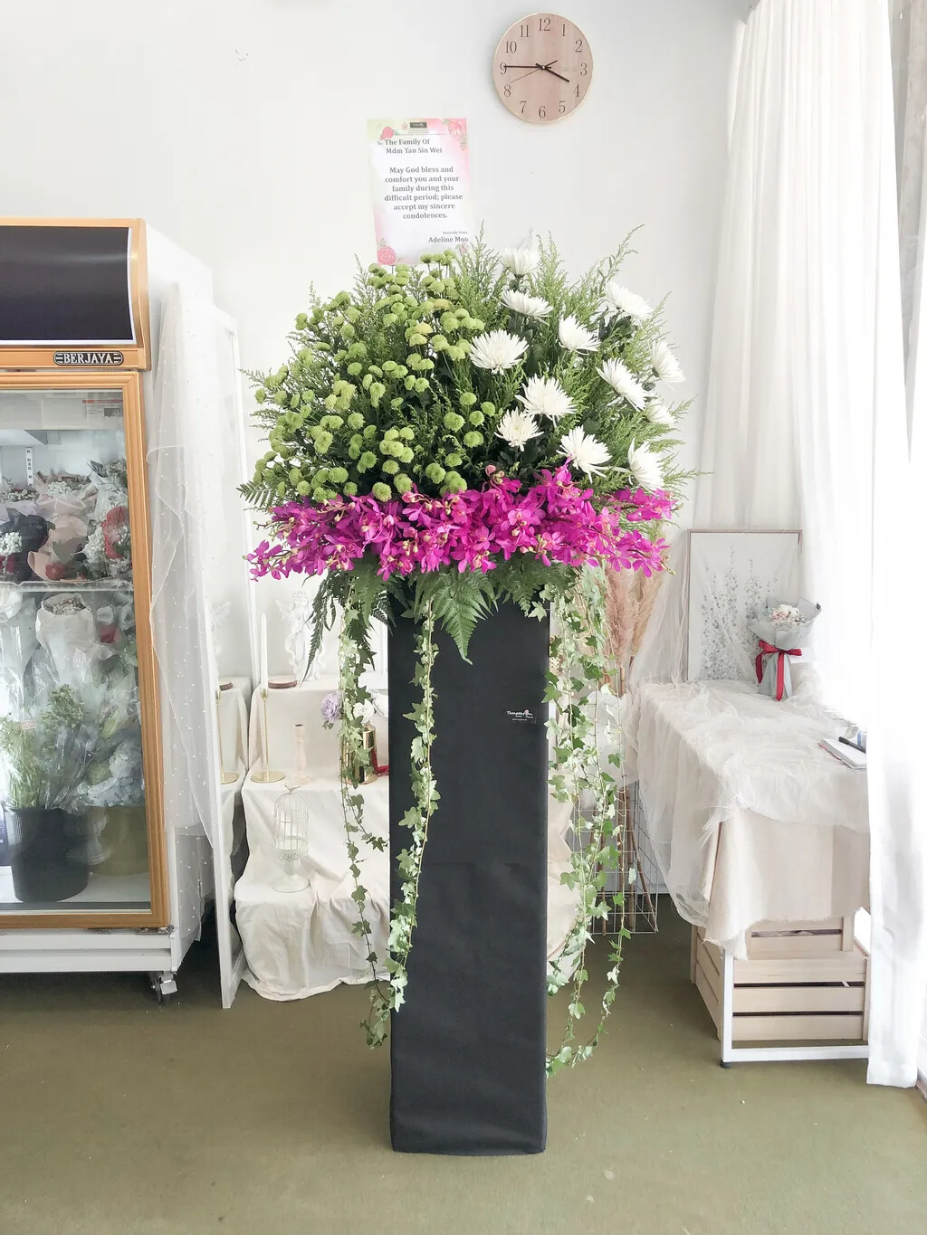 Wremie Condolence Flower Stand (By: Temptation Florist from Seremban)