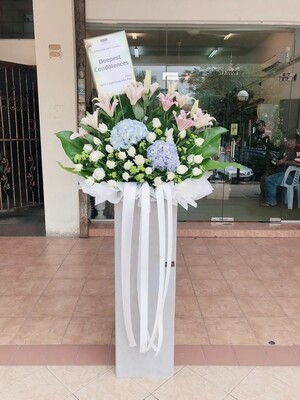 Deeply Miss Condolence Flower Stand (By: Temptation Florist from Seremban)