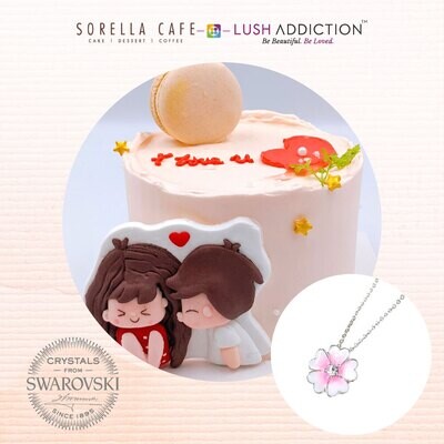 Pinku Strawberry + Lush Primrose Necklace Bundle Deal(By: Sorella Cafe from JB)