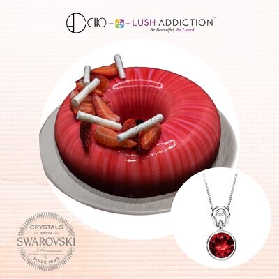 Strawberry-Pepper + Lush Solitaire Birthstone Necklace Bundle Deal (By: CHO from JB)