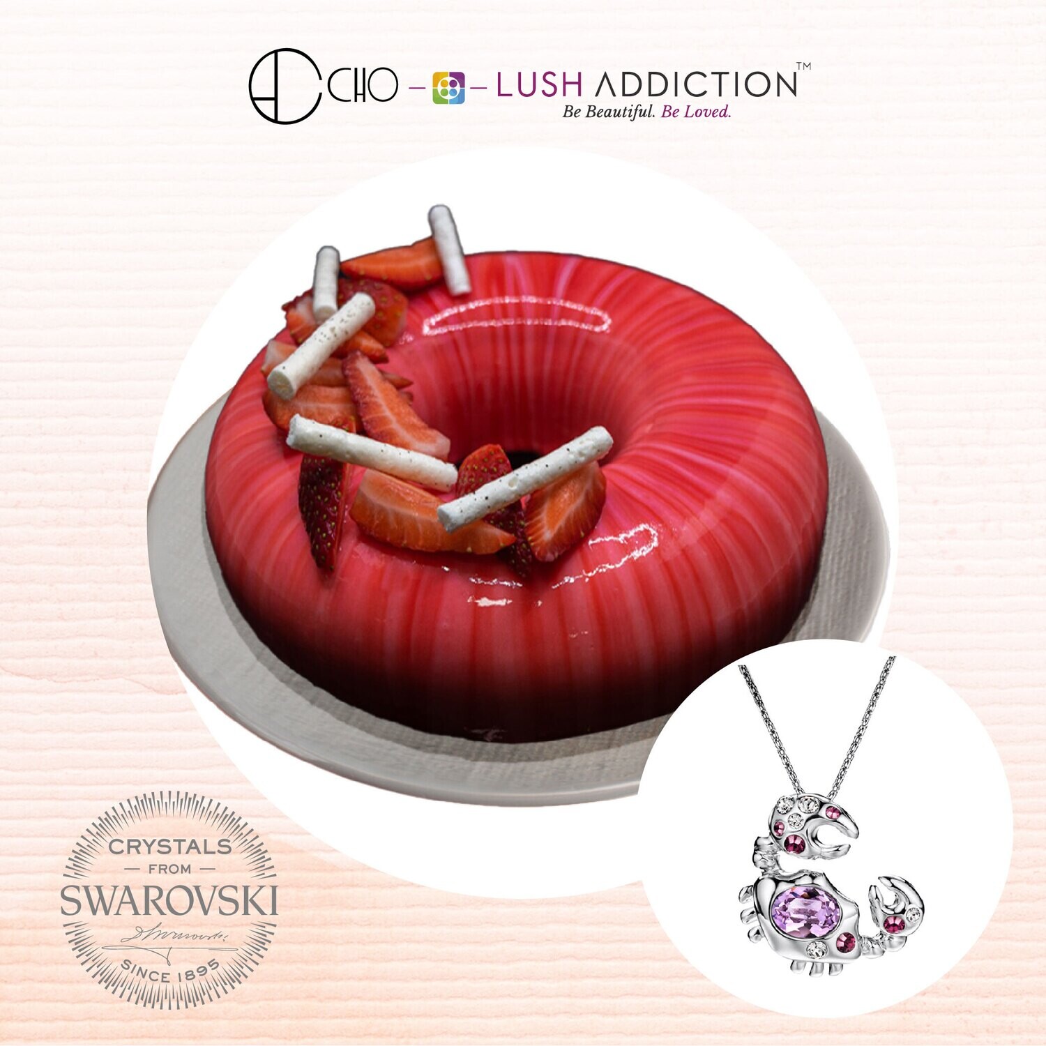 Strawberry-Pepper + Lush Cancer Horoscope Necklace Bundle Deal (By: CHO from JB)