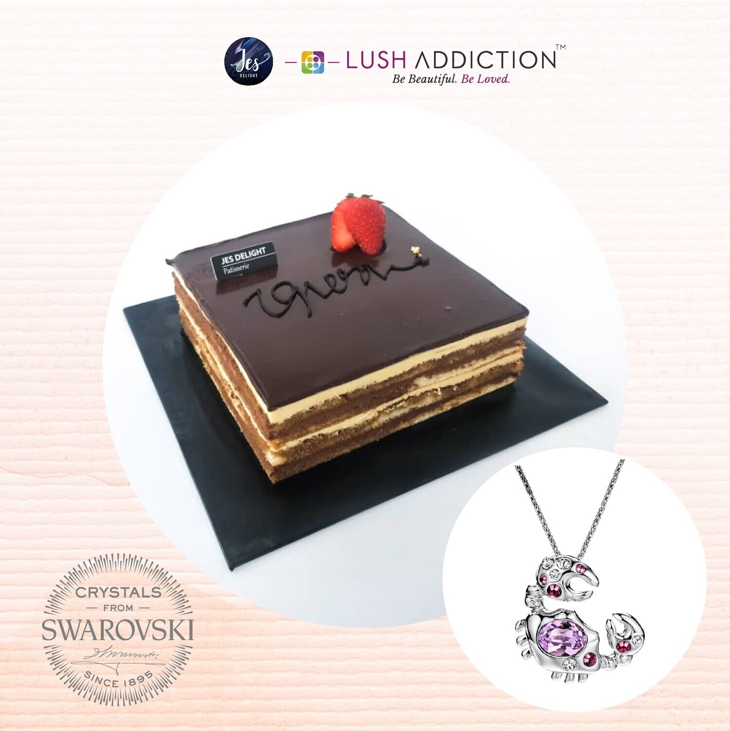 Opera Cake + Lush Cancer Horoscope Necklace Bundle Deal (By: JES Delight from JB)
