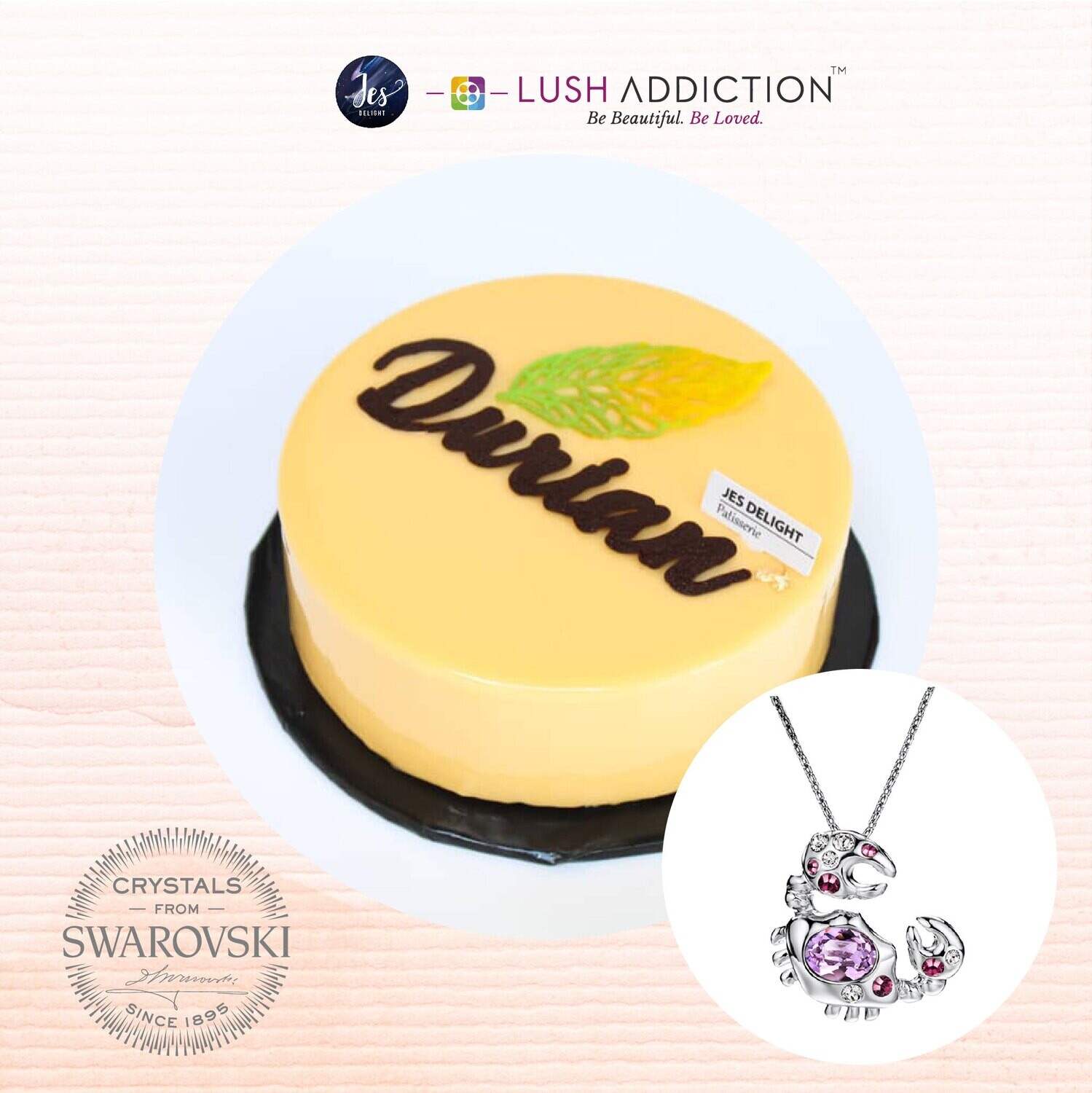 Durian Cake + Lush Cancer Horoscope Necklace Bundle Deal (By: JES Delight from JB)