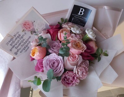 Violet Flower Bouquet (By: Bloomsbury from Puchong)
