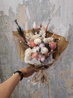 Preserved And Dry Flower Bouquet (By: Zhong Florist from Penang)