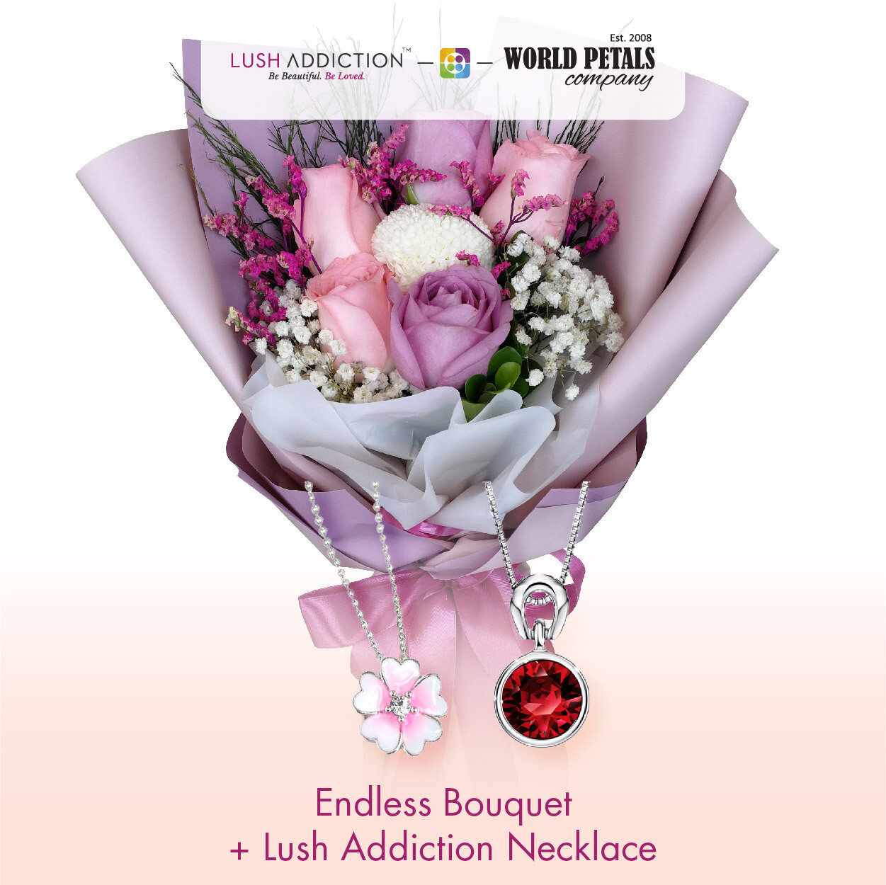 Endless + Lush Addiction Necklace (By: World Petals Florist from KL)