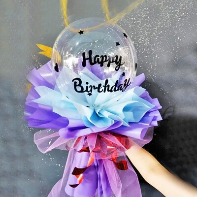 Happy Birthday Balloon Bouquet (By: Brilliant Creative Florist from Sibu)
