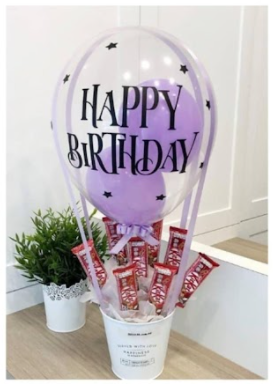 Air Balloon Bouquet with Chocolate (By: Keshwini Florist from KL