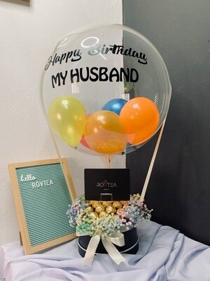 20 FERRERO+BABY BREATH MIX+BALLOON (By: Rovtea Empire from Ampang)