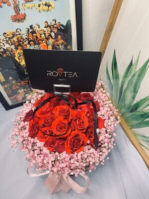 20 ROSE+BABY BREATH+BOX (By: Rovtea Empire from Ampang)