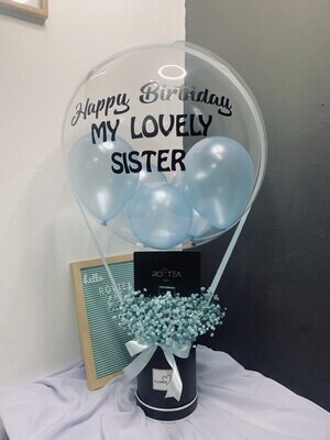 BABY BREATH+BALLOON+BOX (By: Rovtea Empire from Ampang)