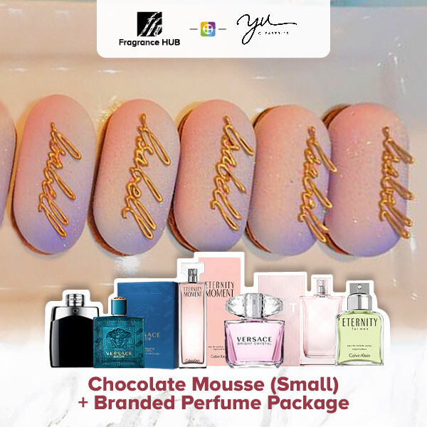 Chocolate Mousse (Small) + Fragrance Hub Branded Perfume (By: Yu.Qi Pastries from KL)