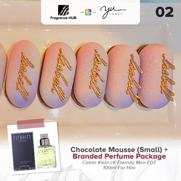 Chocolate Mousse (Small) + Fragrance Hub Branded Perfume (By: Yu.Qi Pastries from KL)