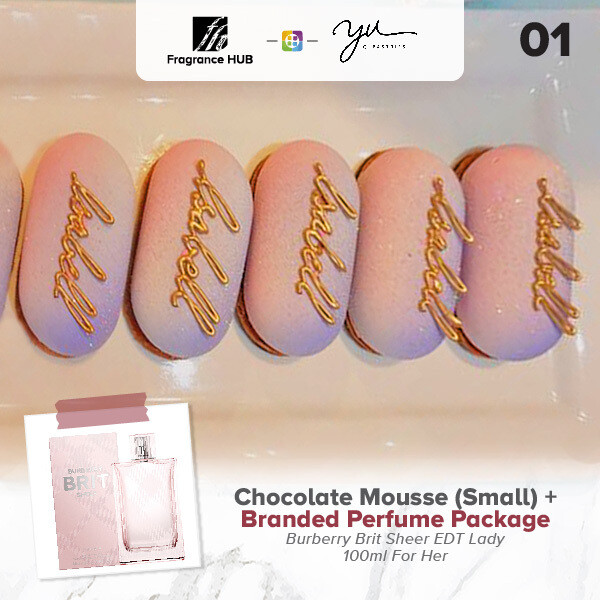 Chocolate Mousse (Small) + Fragrance Hub Branded Perfume (By: Yu.Qi Pastries from KL)