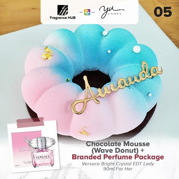 Chocolate Mousse (Wave Donut) + Fragrance Hub Branded Perfume (By: Yu.Qi Pastries from KL)