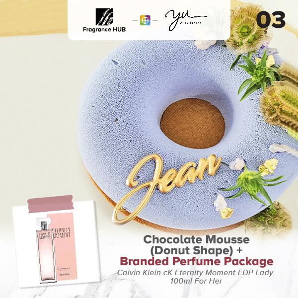 Chocolate Mousse (Donut Shape) + Fragrance Hub Branded Perfume (By: Yu.Qi Pastries from KL)