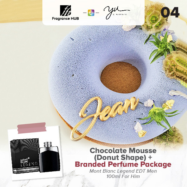 Chocolate Mousse (Donut Shape) + Fragrance Hub Branded Perfume (By: Yu.Qi Pastries from KL)