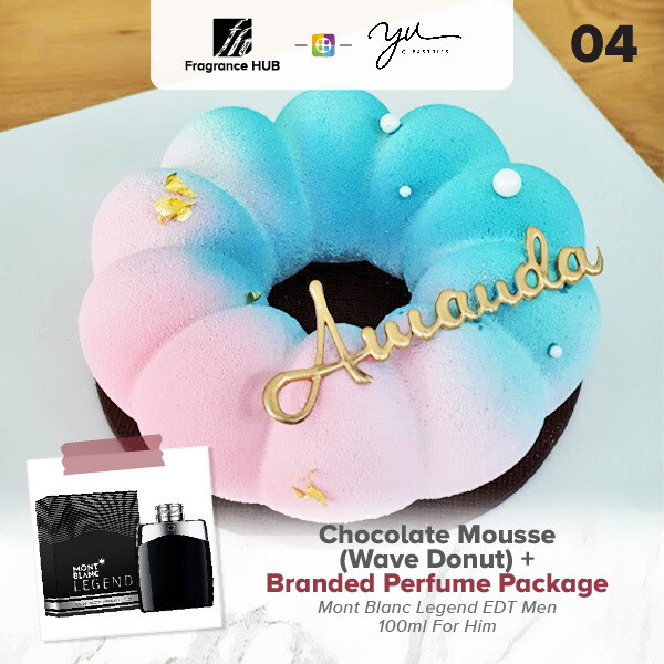 Chocolate Mousse (Wave Donut) + Fragrance Hub Branded Perfume (By: Yu.Qi Pastries from KL)