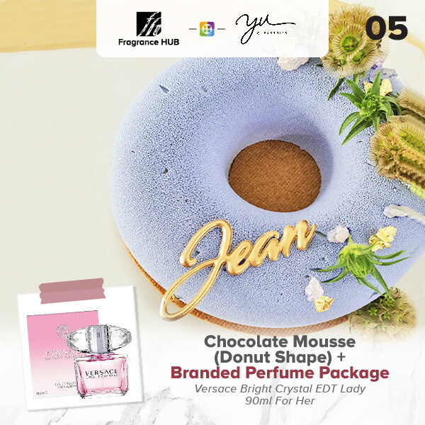 Chocolate Mousse (Donut Shape) + Fragrance Hub Branded Perfume (By: Yu.Qi Pastries from KL)