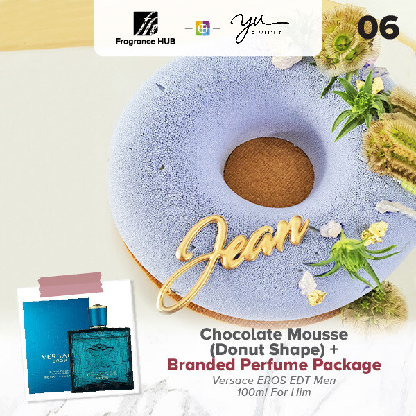 Chocolate Mousse (Donut Shape) + Fragrance Hub Branded Perfume (By: Yu.Qi Pastries from KL)
