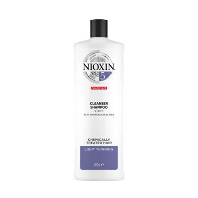 NIOXIN System 5 Cleanser Shampoo For Chemically Treated Hair With Light Thinning 1000ml (By: Faculty of Hair)