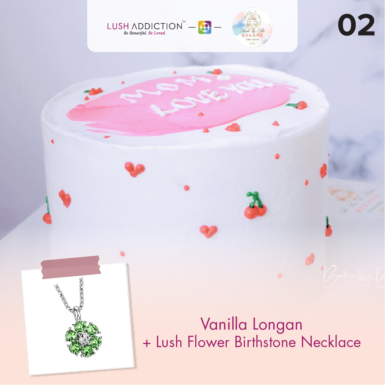 Vanilla longan + Lush Addiction Necklace (By: Bake By Bu from Penang)