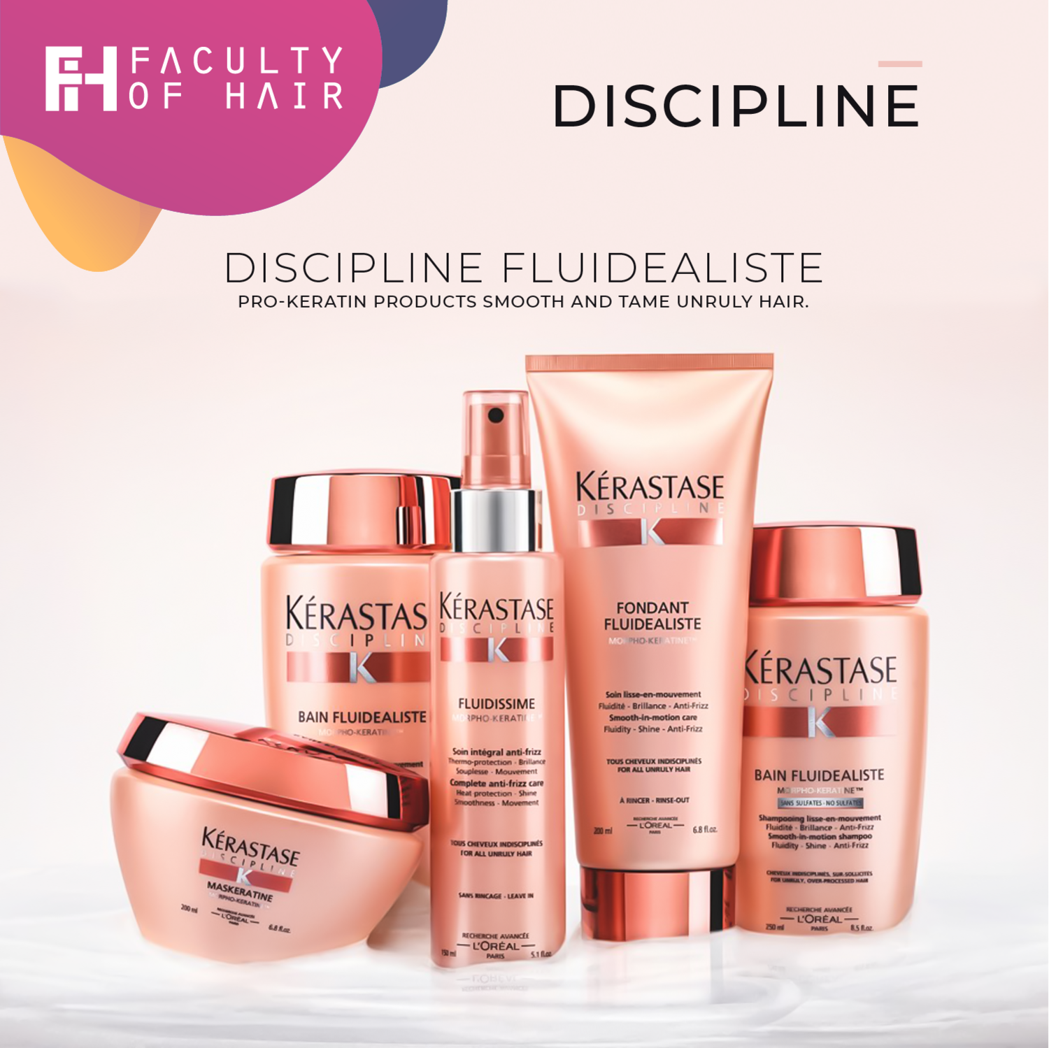 Kerastase Discipline Fondant Fluidealiste Conditioner 200ml (By: Faculty of Hair)