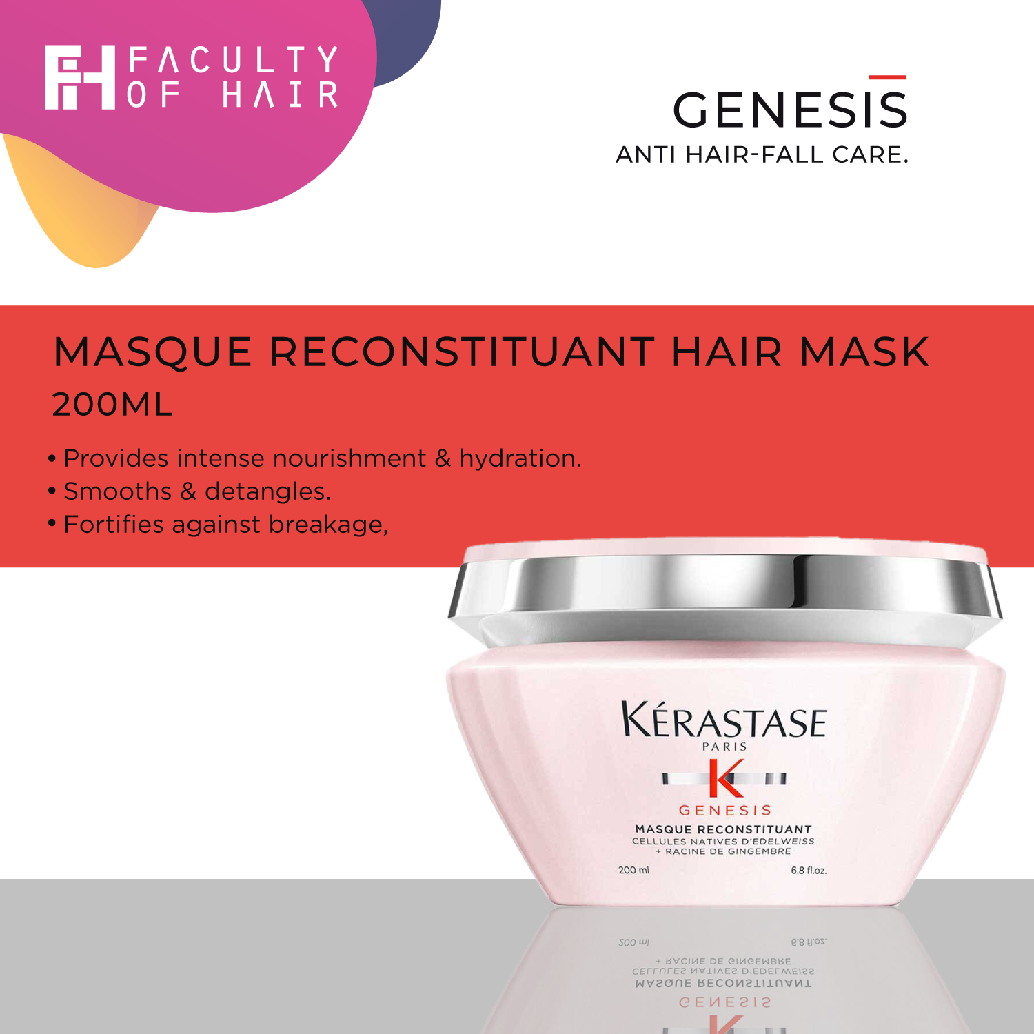 Kerastase Genesis Masque Reconsituant 200ml (By: Faculty of Hair)