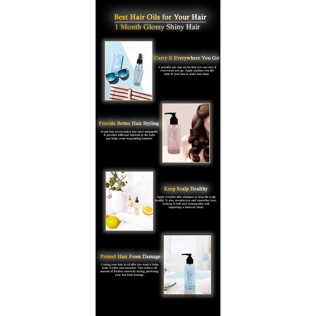 BEST SELLER Avanti Hair Serum Hair Oil (Leave On) 60ml/120ml (By: Faculty of Hair)