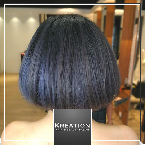 1 Time Lady Haircut  +  Colouring + Rebonding Package [5 hrs] (By: Kreation Hair &amp; Beauty Salon from Penang)
