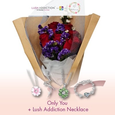 Only You + Lush Addiction Necklace (By: Flower 4 U from Petaling Jaya)