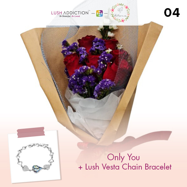 Only You + Lush Addiction Necklace (By: Flower 4 U from Petaling Jaya)