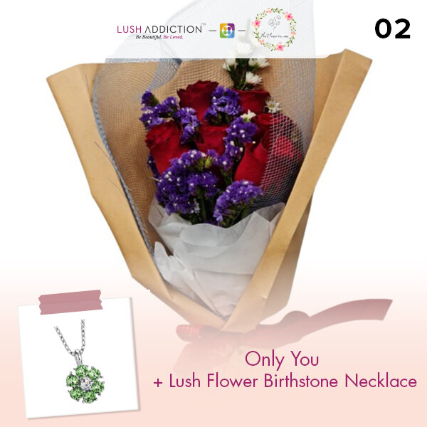 Only You + Lush Addiction Necklace (By: Flower 4 U from Petaling Jaya)