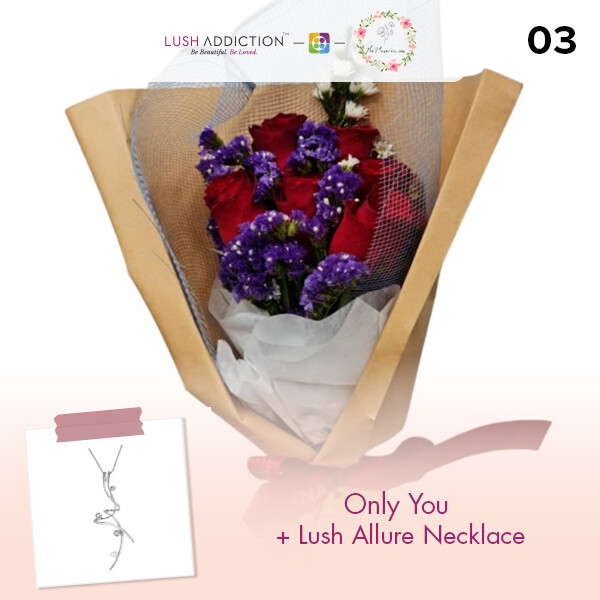 Only You + Lush Addiction Necklace (By: Flower 4 U from Petaling Jaya)
