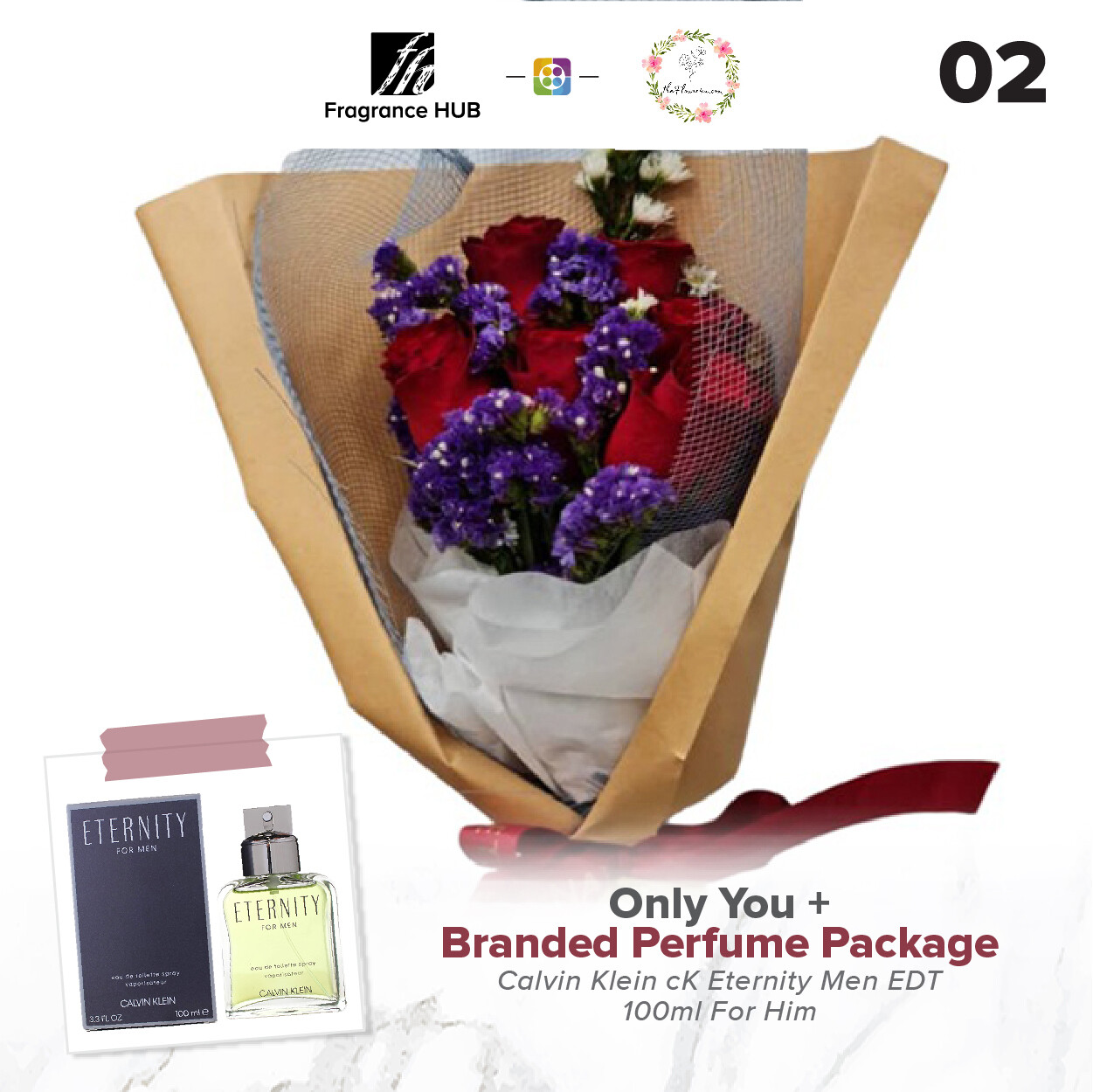 Only You + Fragrance Hub Branded Perfume (By: Flower 4 U from Petaling Jaya)