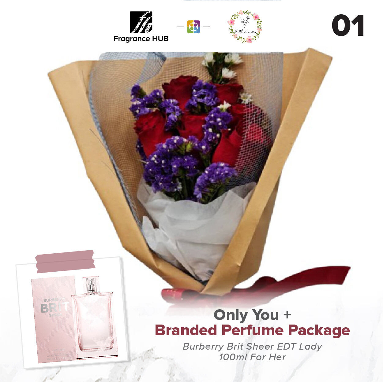 Only You + Fragrance Hub Branded Perfume (By: Flower 4 U from Petaling Jaya)