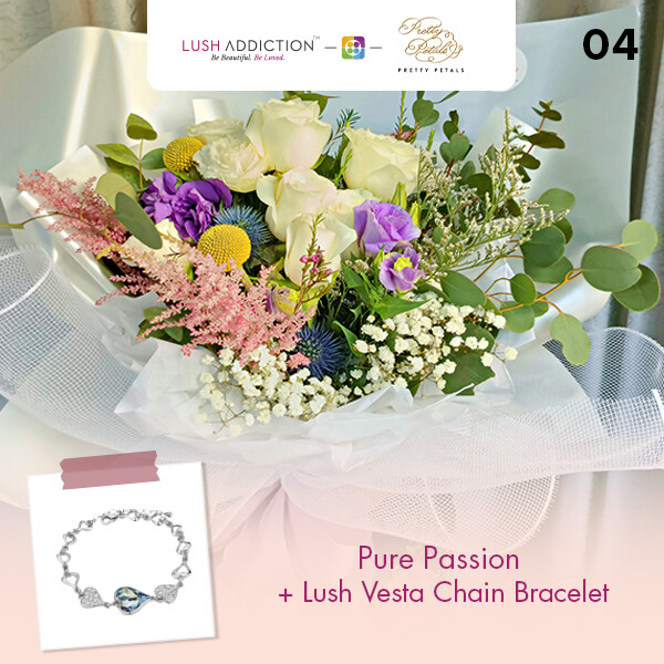 Pure Passion + Lush Addiction Necklace (By: Pretty Petals from Kuching)