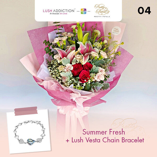 Summer Fresh + Lush Addiction Necklace (By: Pretty Petals from Kuching)