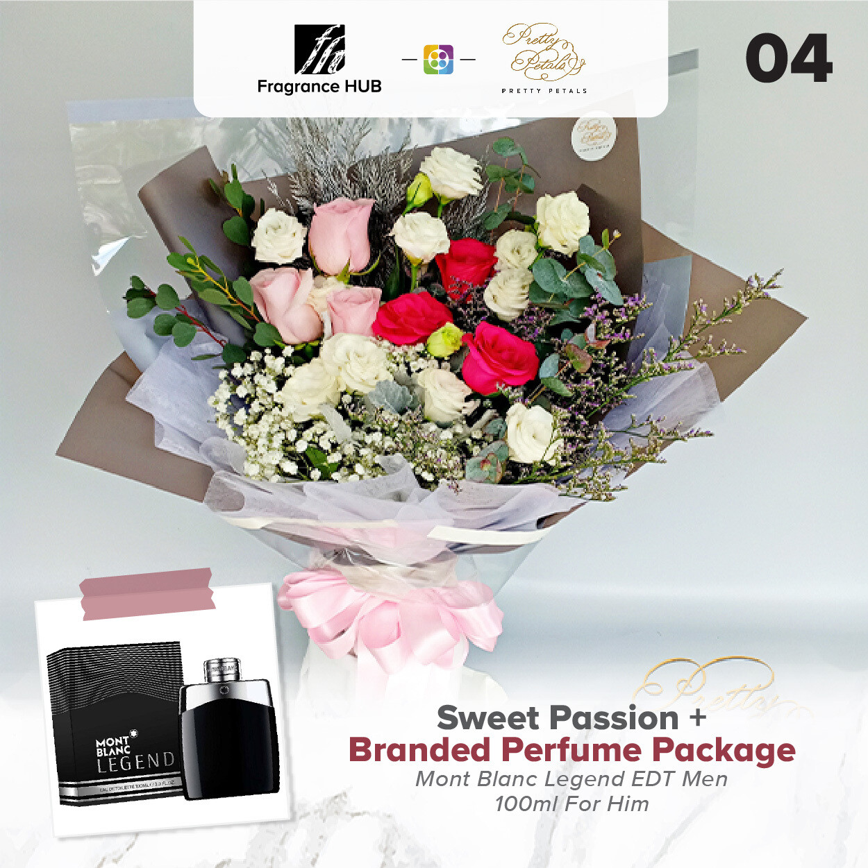 Sweet Passion + Fragrance Hub Branded Perfume (By: Pretty Petals from Kuching)