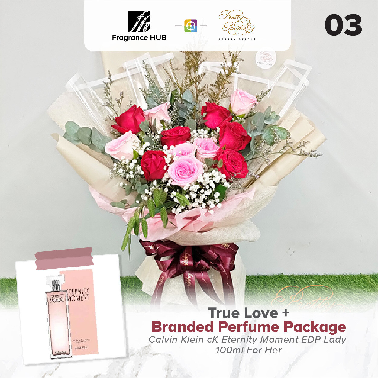 True Love + Fragrance Hub Branded Perfume (By: Pretty Petals from Kuching)