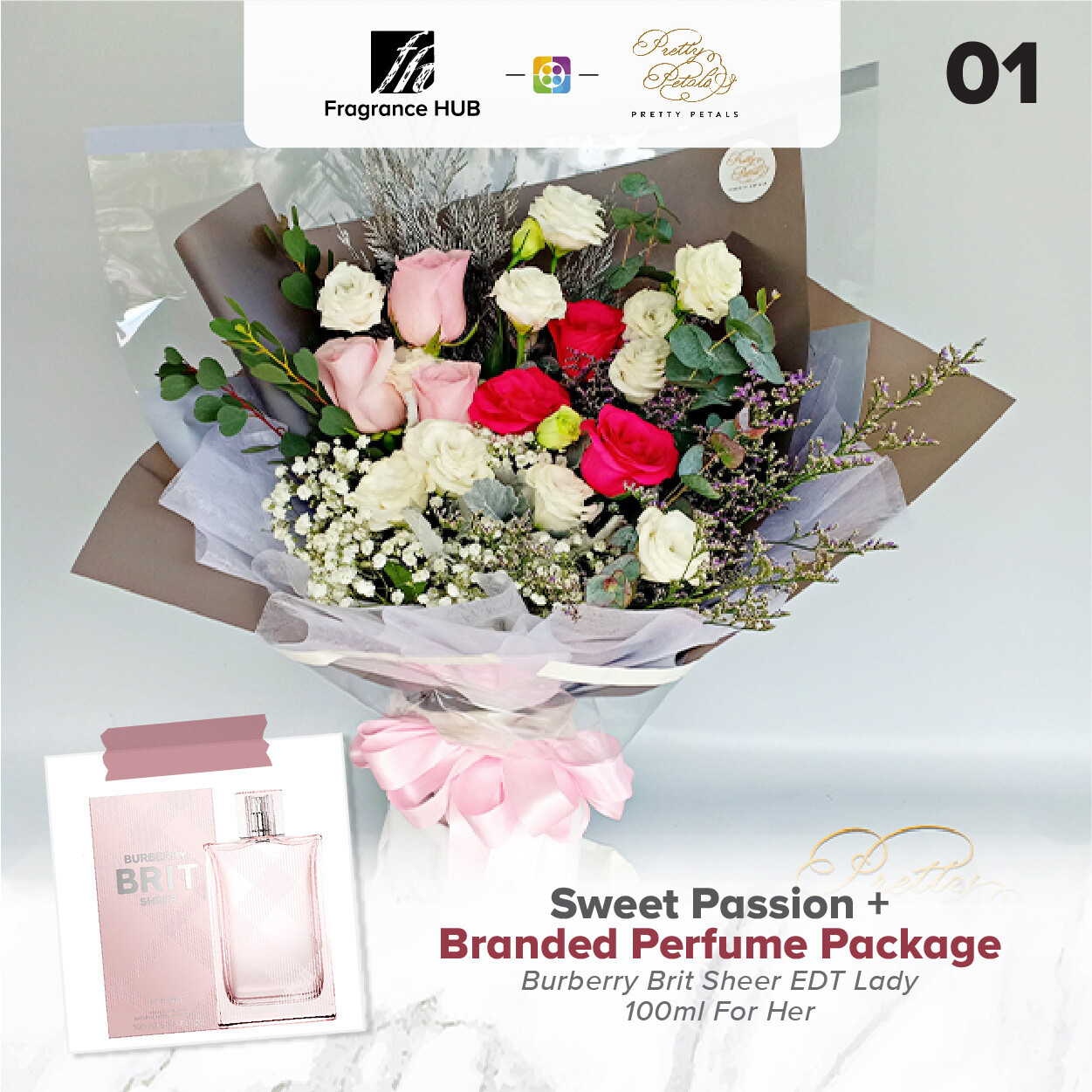 Sweet Passion + Fragrance Hub Branded Perfume (By: Pretty Petals from Kuching)
