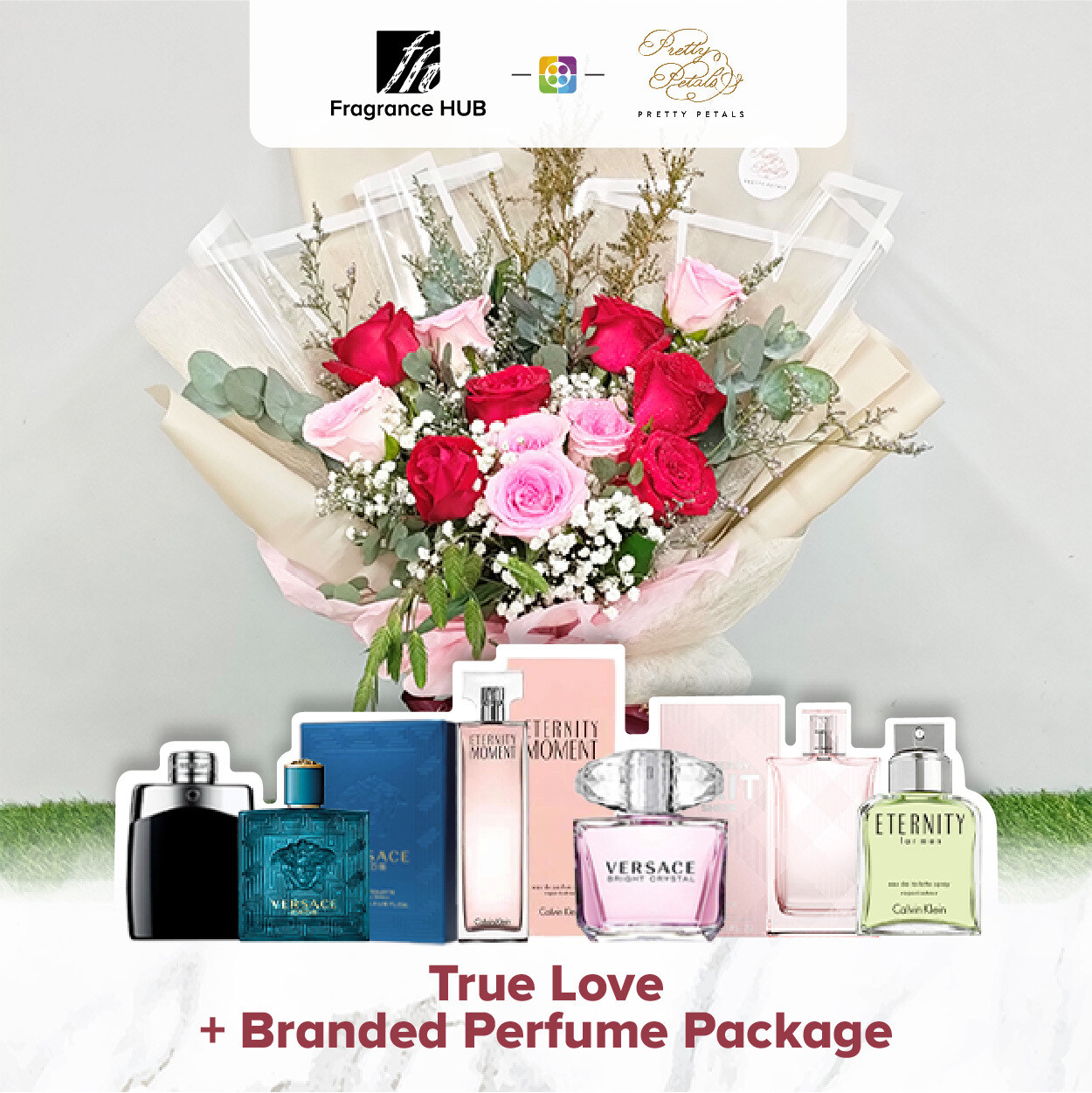 True Love + Fragrance Hub Branded Perfume (By: Pretty Petals from Kuching)
