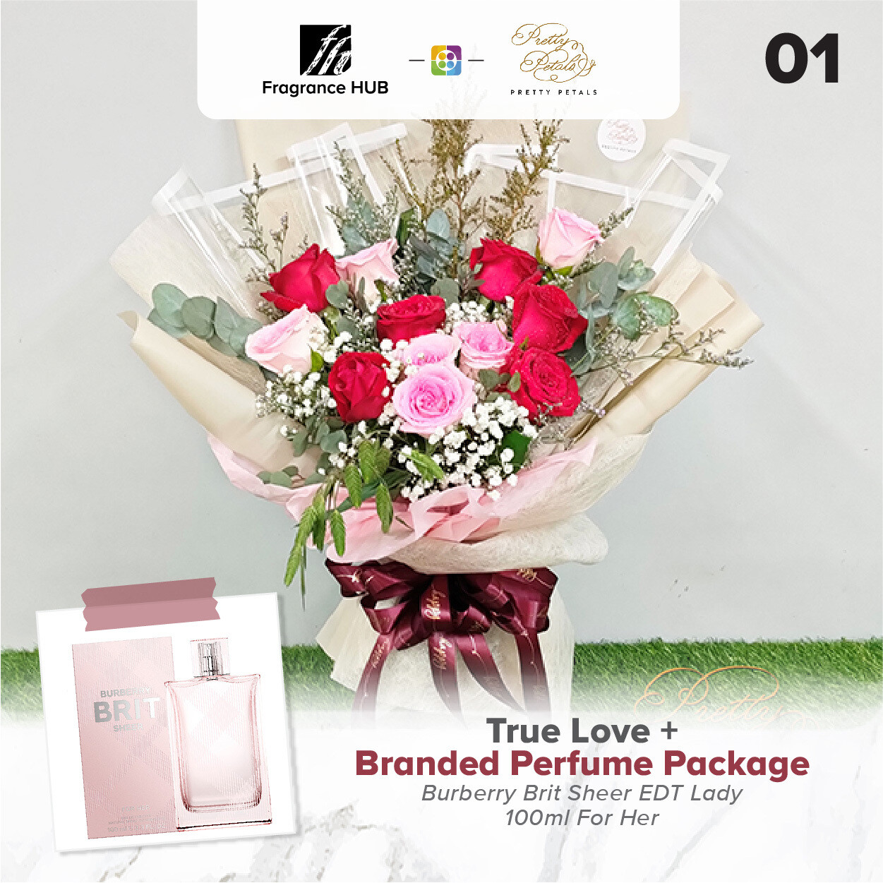 True Love + Fragrance Hub Branded Perfume (By: Pretty Petals from Kuching)