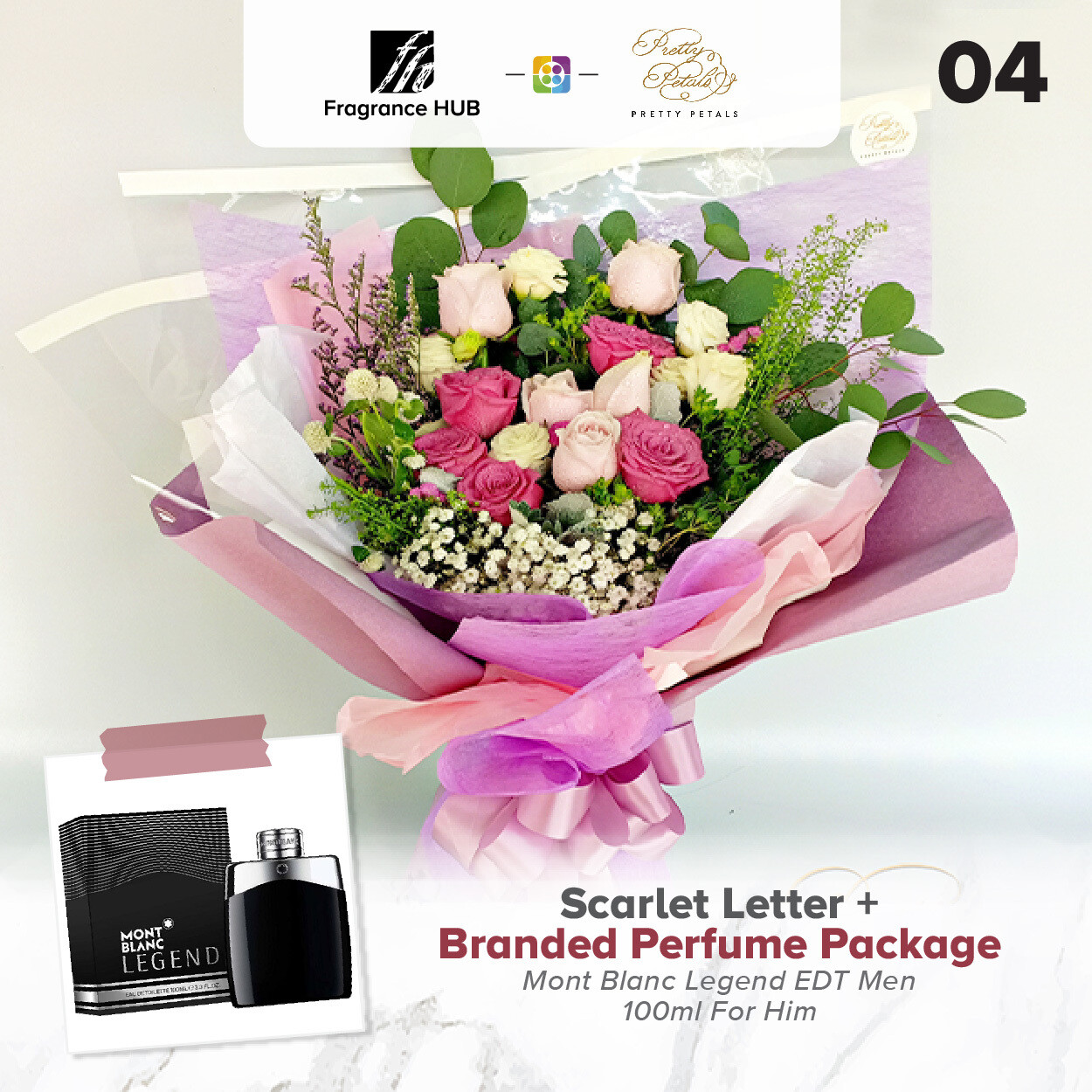 Scarlet Letter + Fragrance Hub Branded Perfume (By: Pretty Petals from Kuching)