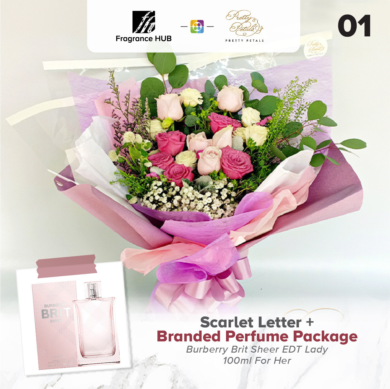 Scarlet Letter + Fragrance Hub Branded Perfume (By: Pretty Petals from Kuching)
