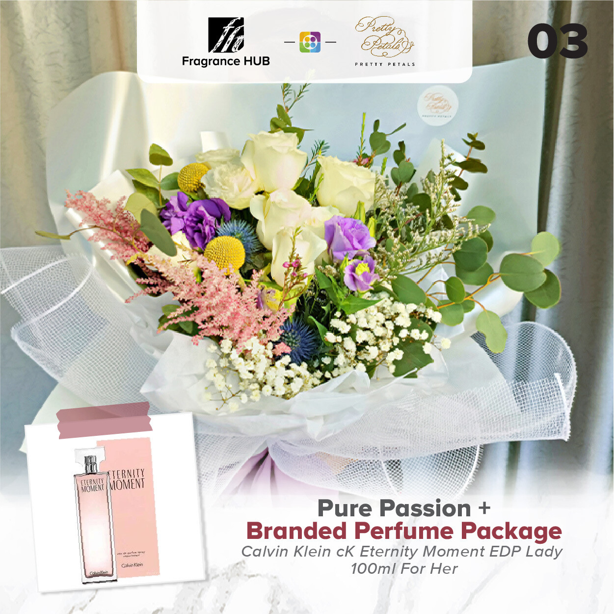 Pure Passion + Fragrance Hub Branded Perfume (By: Pretty Petals from Kuching)