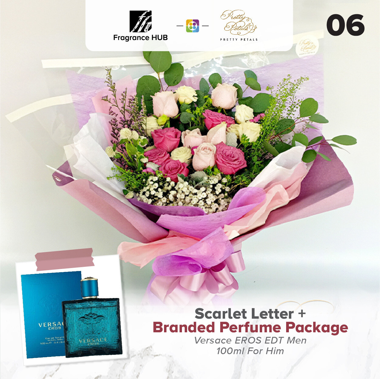 Scarlet Letter + Fragrance Hub Branded Perfume (By: Pretty Petals from Kuching)
