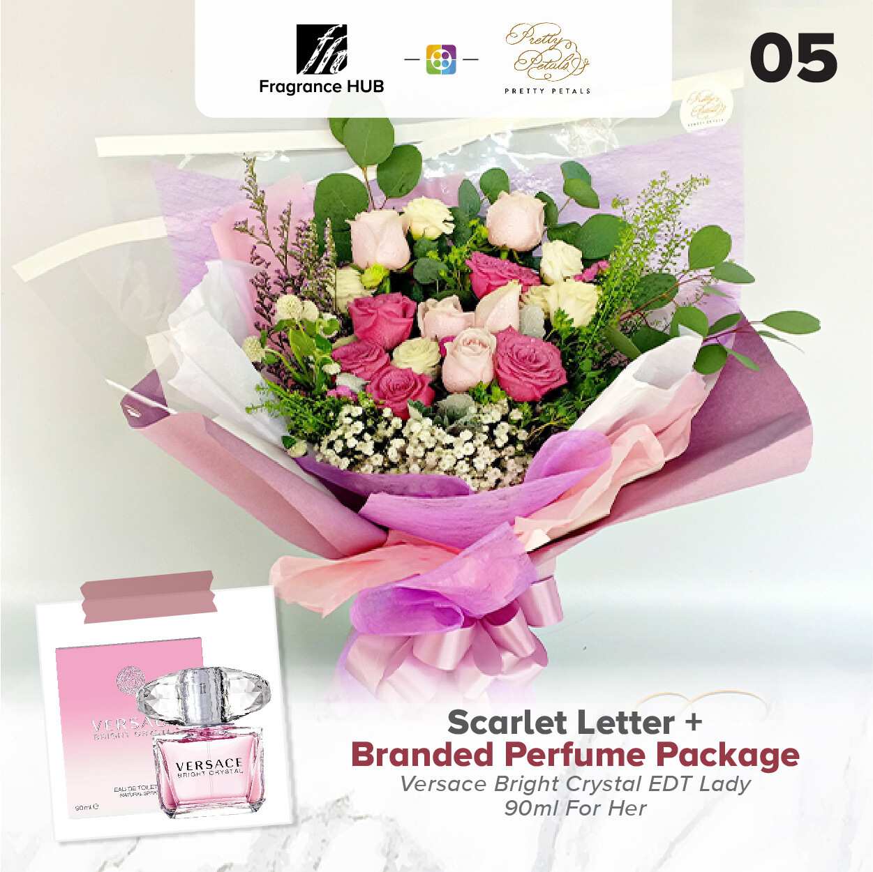 Scarlet Letter + Fragrance Hub Branded Perfume (By: Pretty Petals from Kuching)