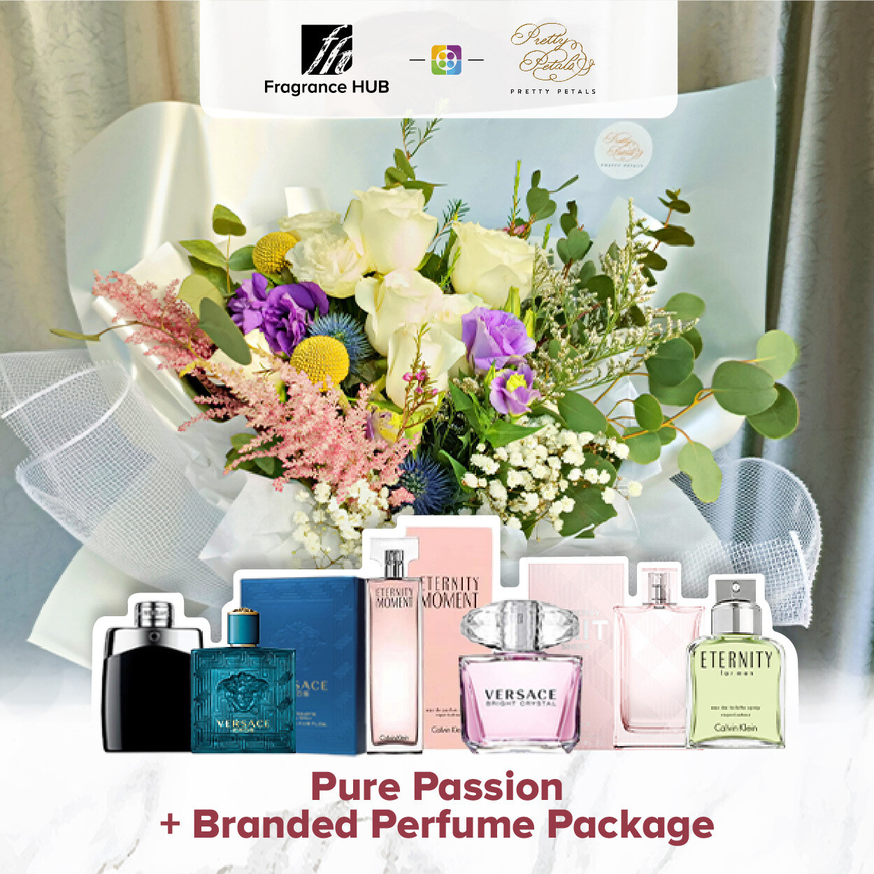 Pure Passion + Fragrance Hub Branded Perfume (By: Pretty Petals from Kuching)