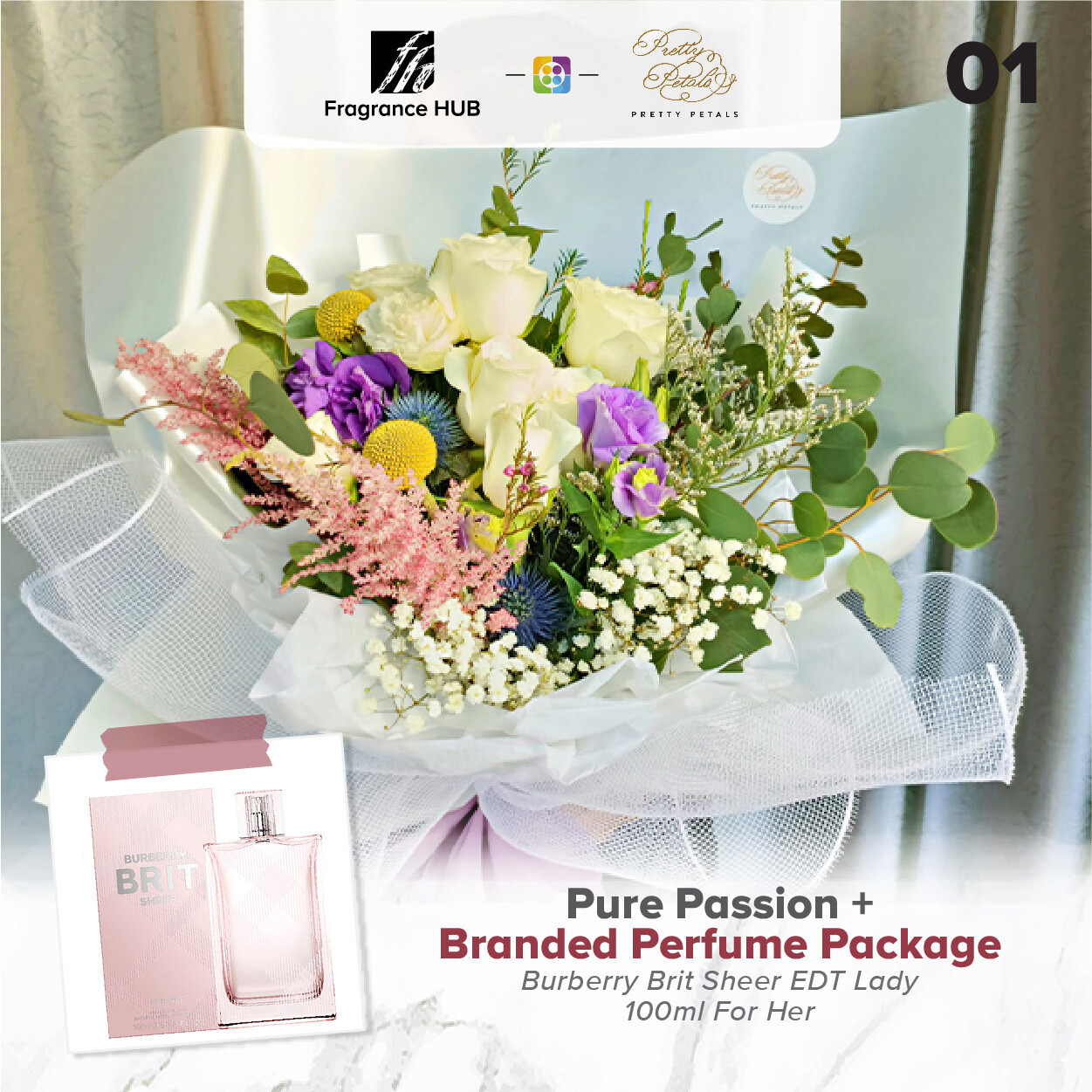 Pure Passion + Fragrance Hub Branded Perfume (By: Pretty Petals from Kuching)
